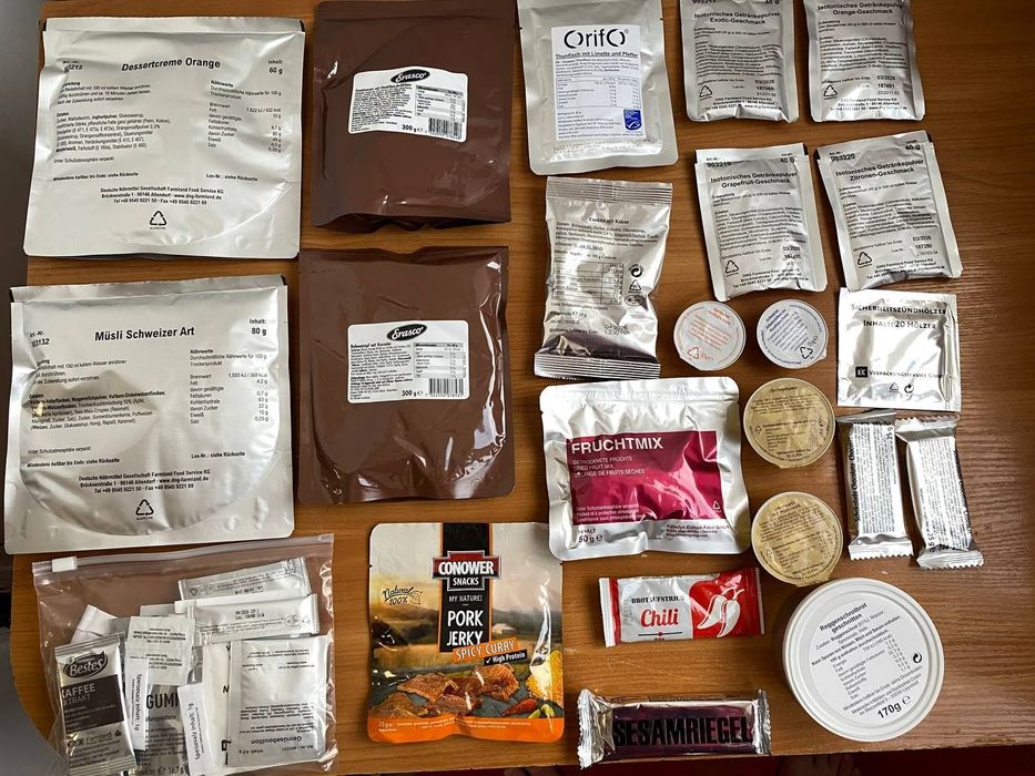 Німецький сухпайок NATO 
Меню №3 (оригінал, Німеччина)