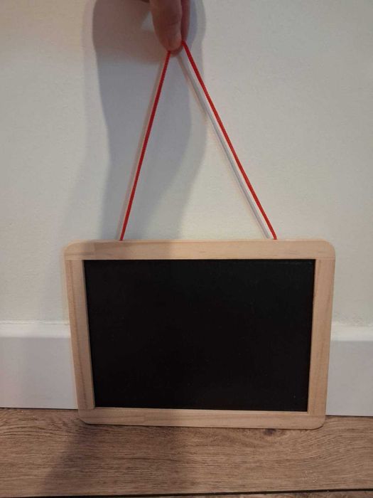 Mini tablica dwustronna kredowa, st. idealny WAWA 21 cm na 16 cm
