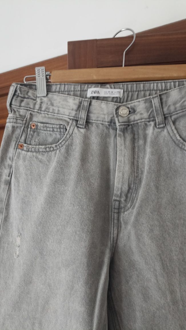 Jeans cinza Zara menina 11-12A
