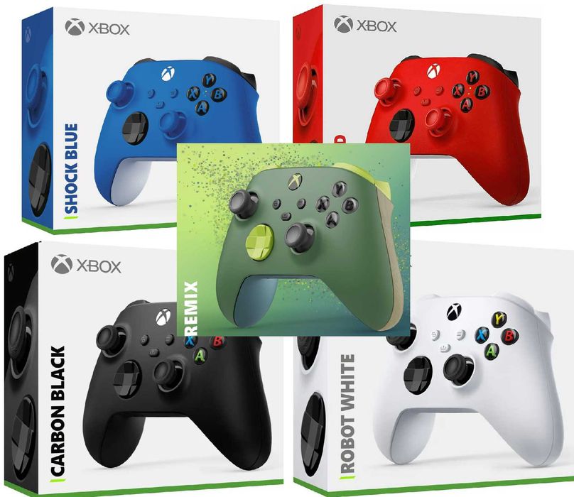 Kontroler pad Xbox series czarny biały niebieski czerwony GWARANCJA