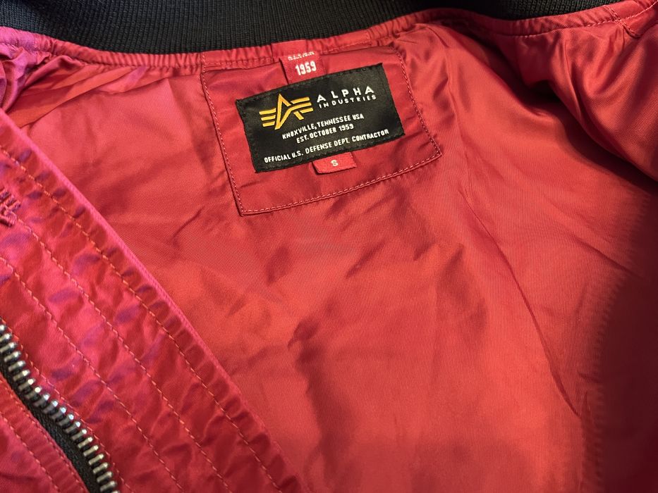 Kurtka ALPHA INDUSTRIES bomberka OVERSIZED unikatowa