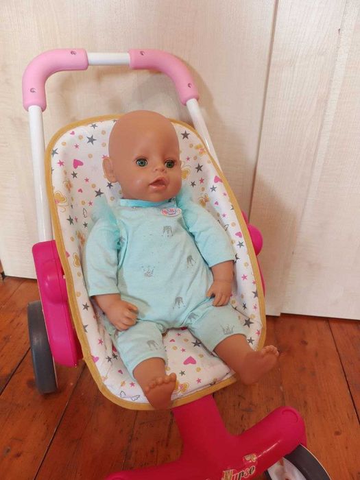 Baby Born лялька Smoby візок