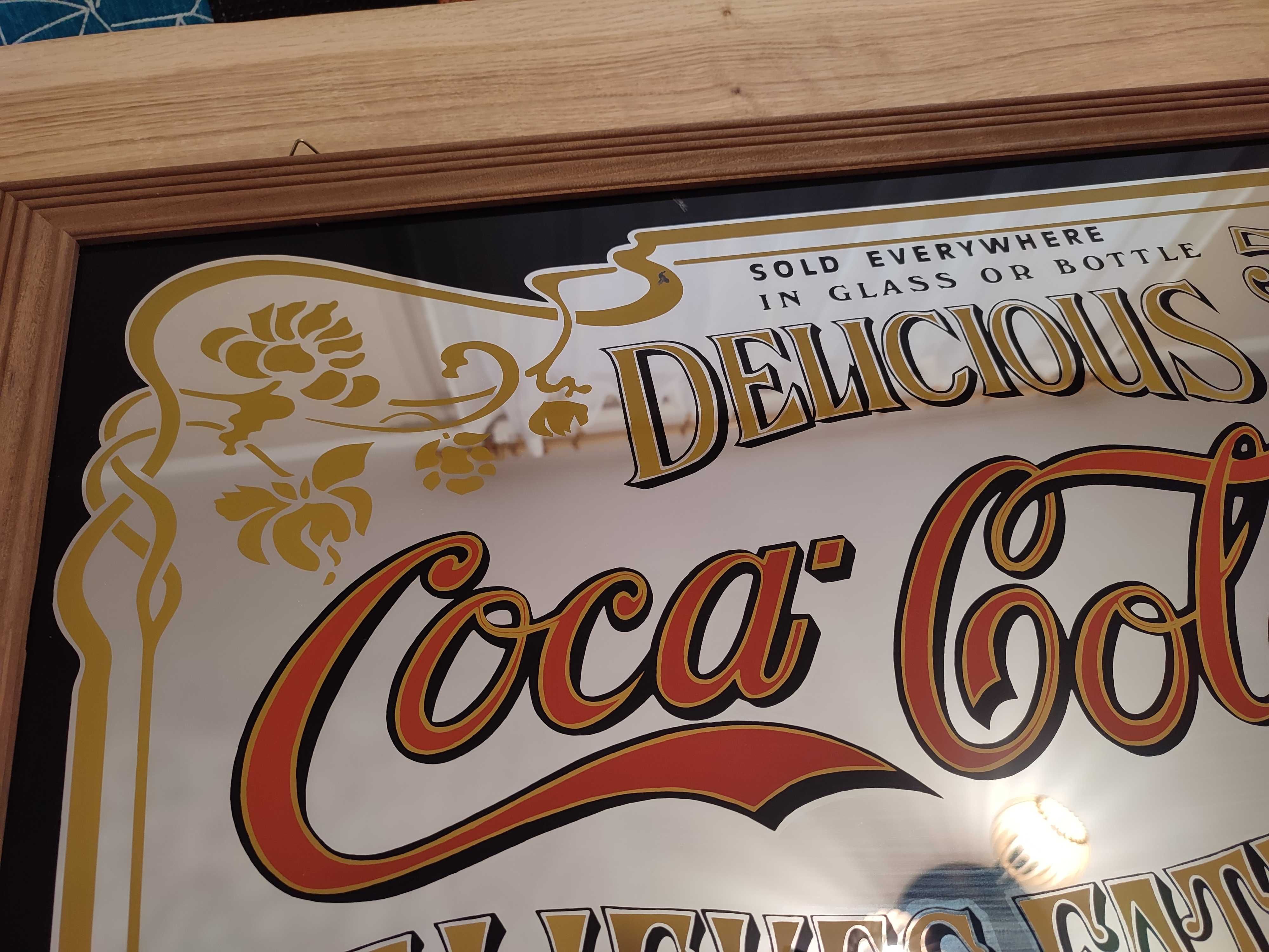 Lustro dekoracyjne Coca Cola lustro barowe Lustro reklamowe 87x62 cm