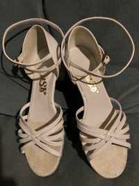Туфлі латина блок каблук