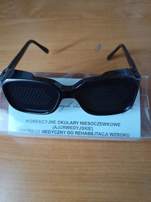 Okulary korekcyjne z osłonami ajurwedyjskie nowe z atestem medycznym
