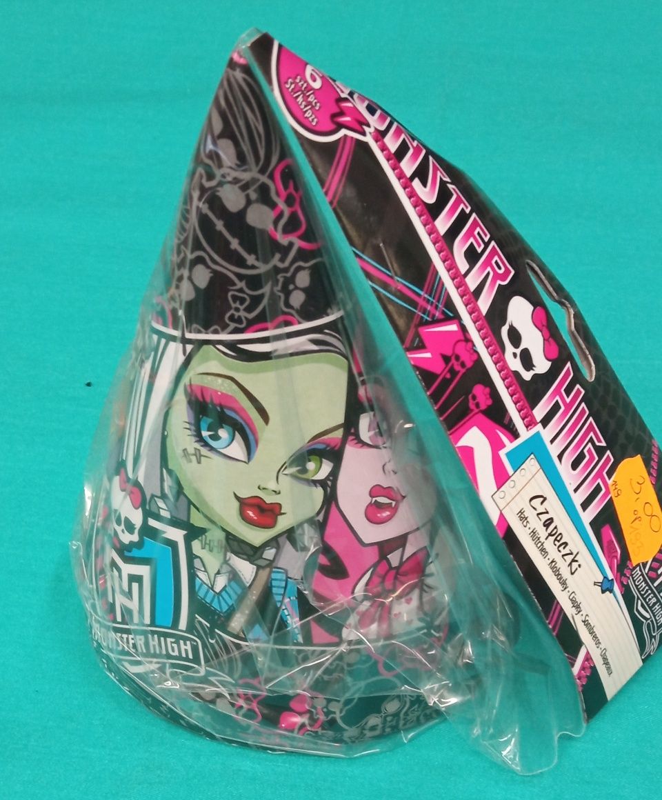 Czapeczki imprezowe Monster High 6szt