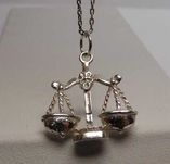 Srebrna zawieszka waga zodiak znak zodiaku