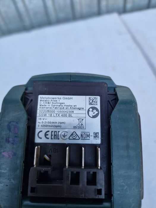 Metabo klucz udarowy 1/2 cala SSW 18 LTX400