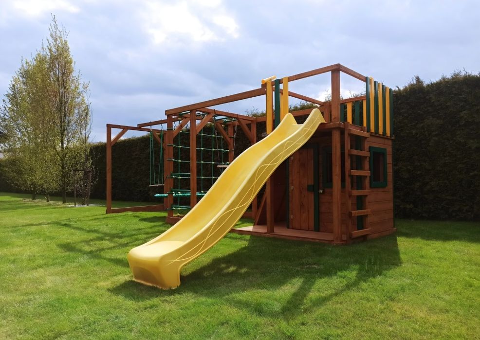 Drewniany plac zabaw z małpim gajem MODEL Z EKSPOZYCJI