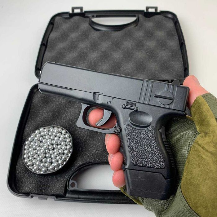 Металевий Іграшковий пістолет Глок Glock 17 mini залізний дитячий 6мм