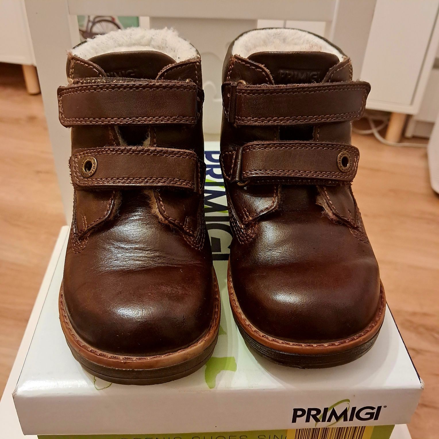 Buty skórzane zimowe Primigi ocieplane 28