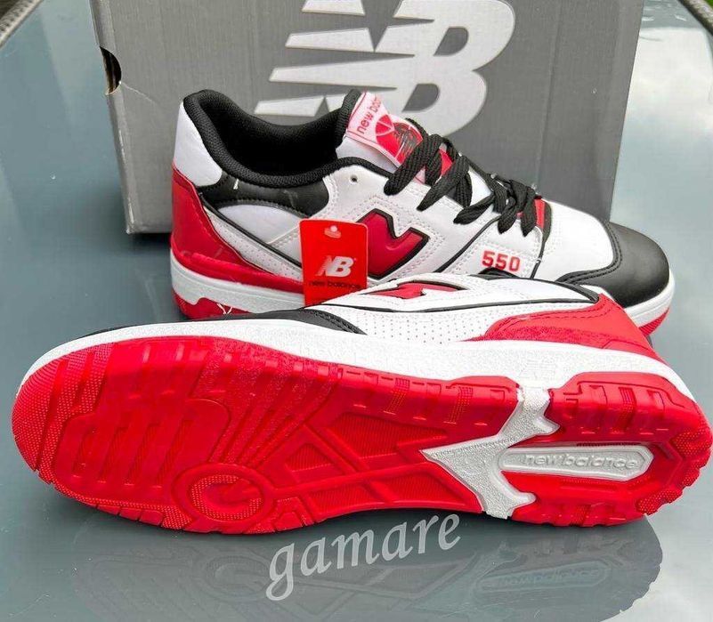 New balance 550 czerwone buty new balance męskie nb adidasy sneakers