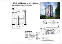 Nowe mieszkanie Projektant 2 Pokoje 41 m2 balkon
