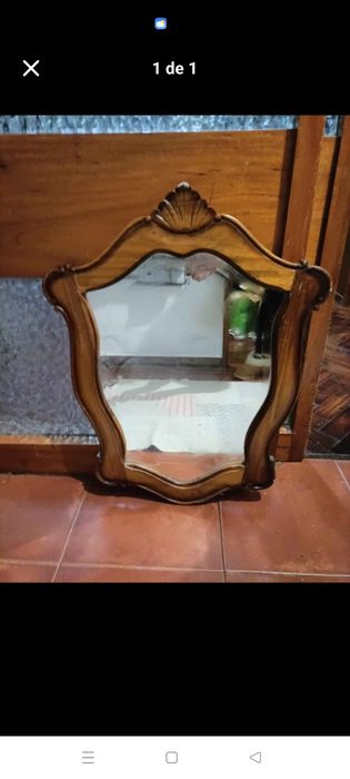 Espelho antigo madeira