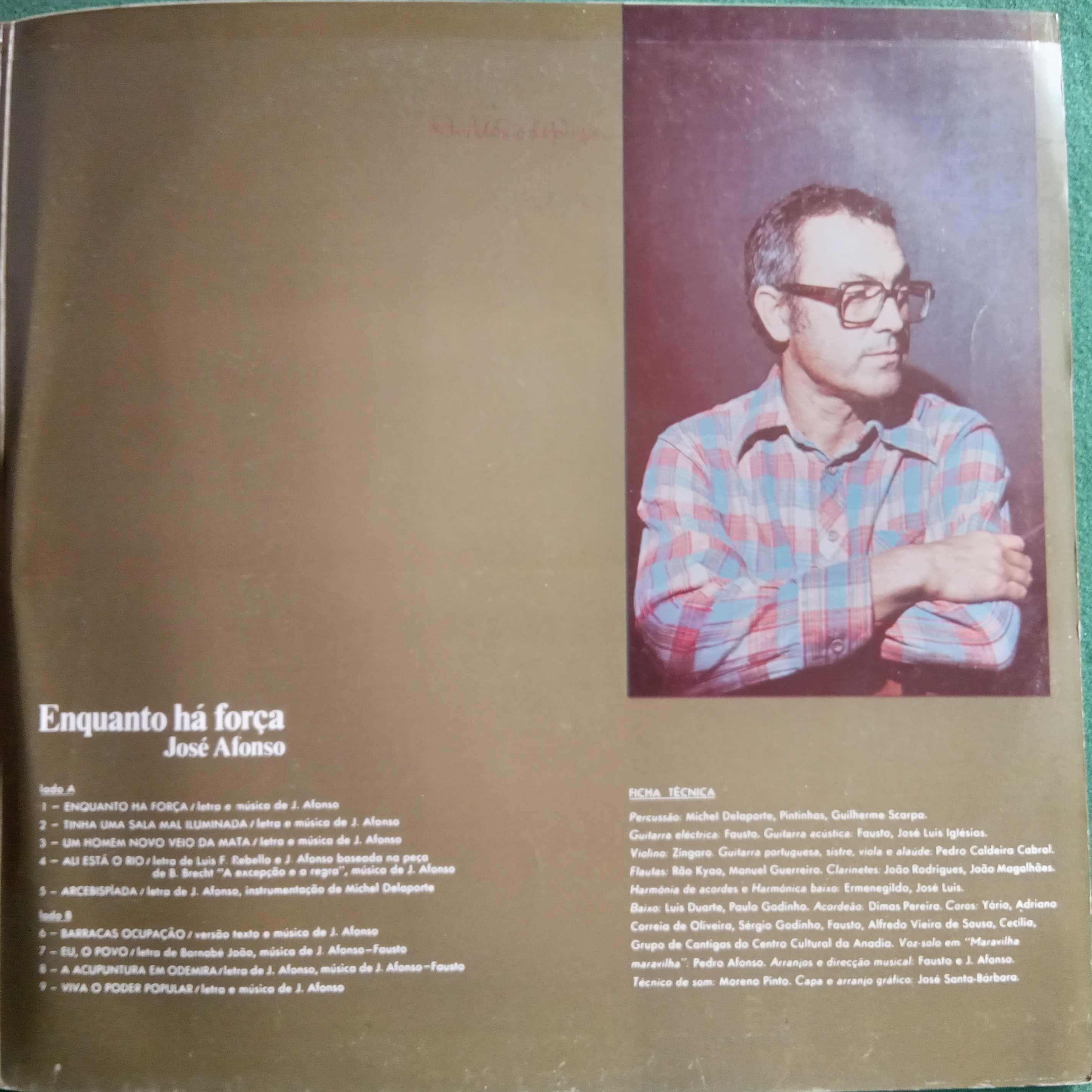 José Afonso	- - - - -		Enquanto Há Força	- - - - -	LP