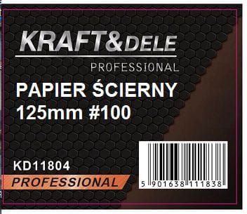 Papier ścierny rzep 125mm 50el. KD11804