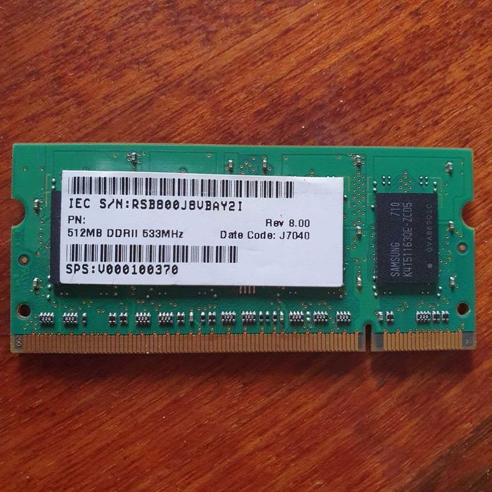 оперативна пам'ять для ноутбука 512 Mb, б/в