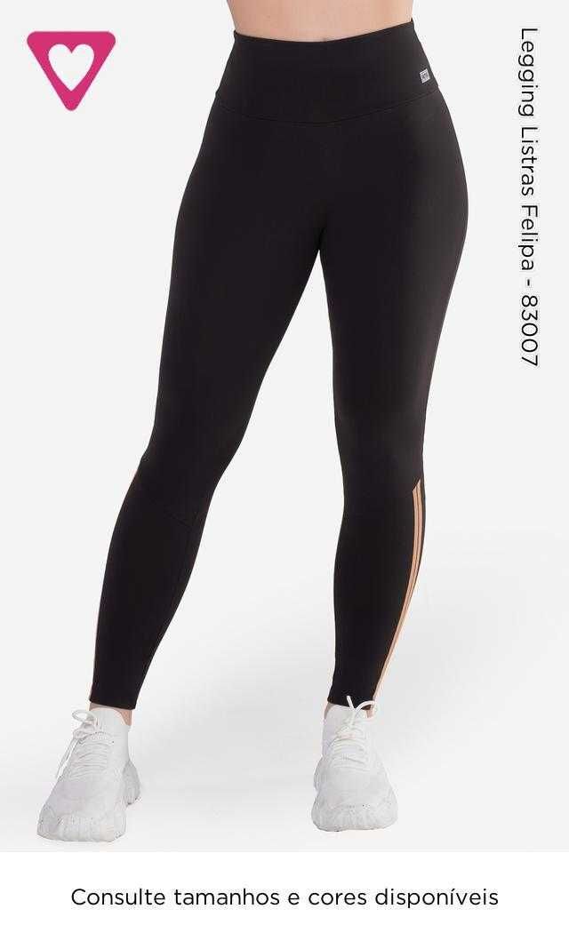 Leggings Femininas ROMANCE – Novas (Preta M e Castanha L) (Ref: 83007)