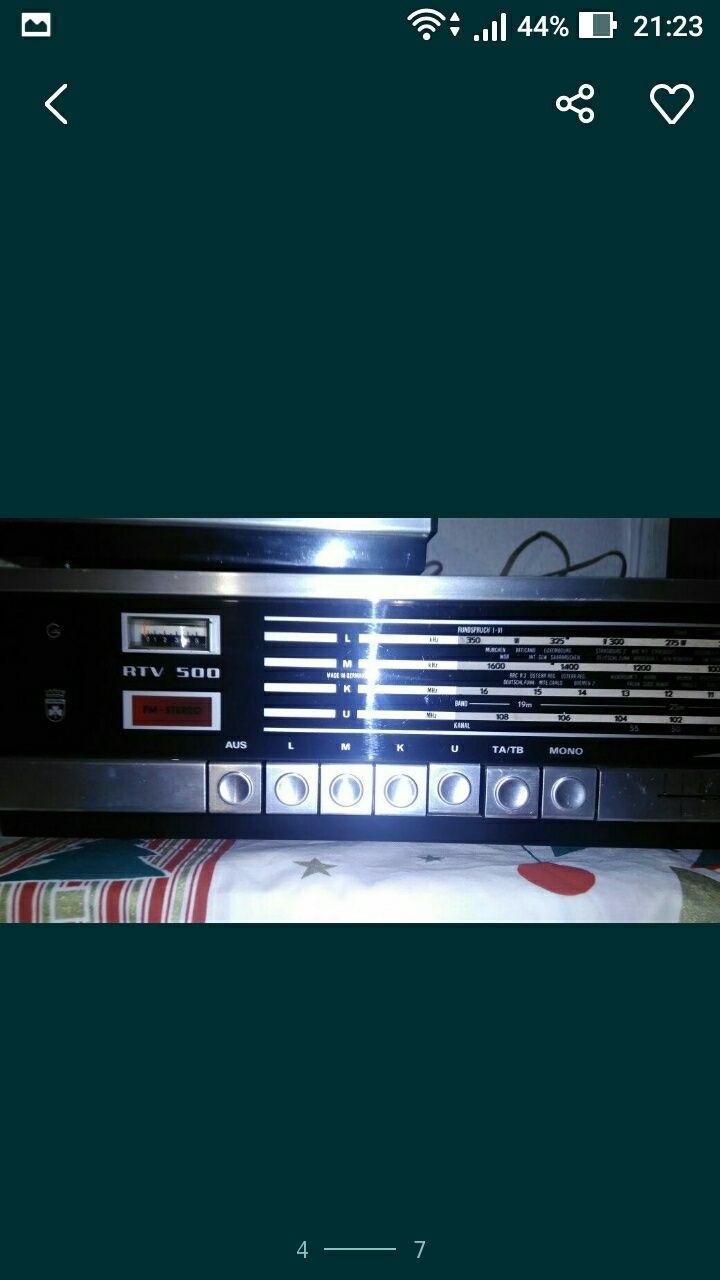 Rádio grundig RTV 500 clássico