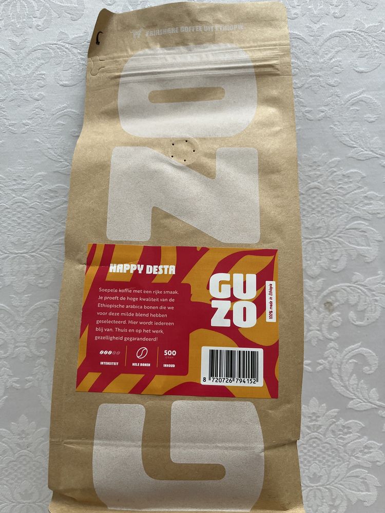 Kawa ziarnista GUZO Happy Desta 500 gr. i 1000 gr.