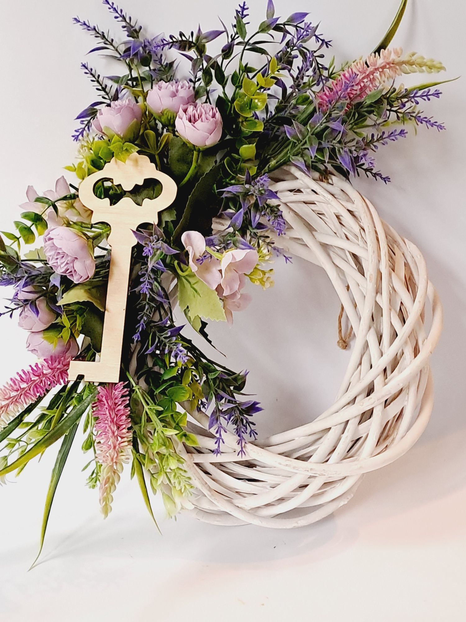 Wianuszek Wiklinowy Całoroczny Dekoracja Handmade