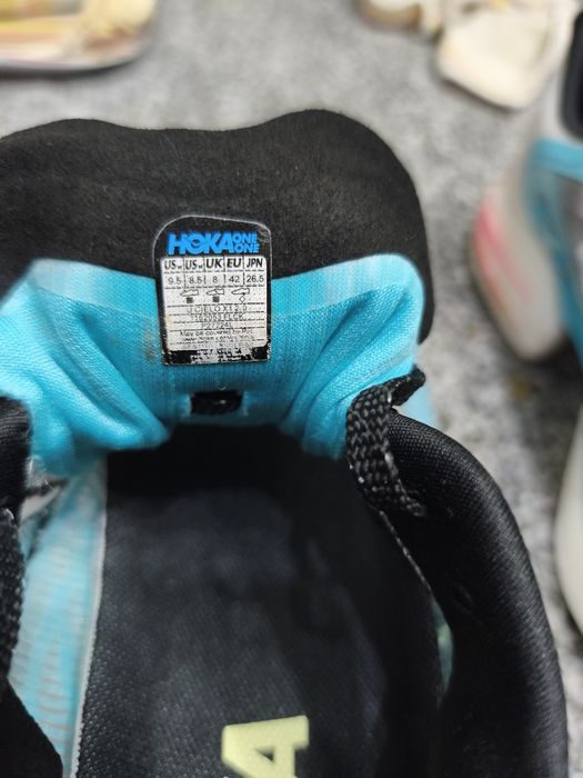 HOKA Cielo X1 2.0 Cyan White Black Red