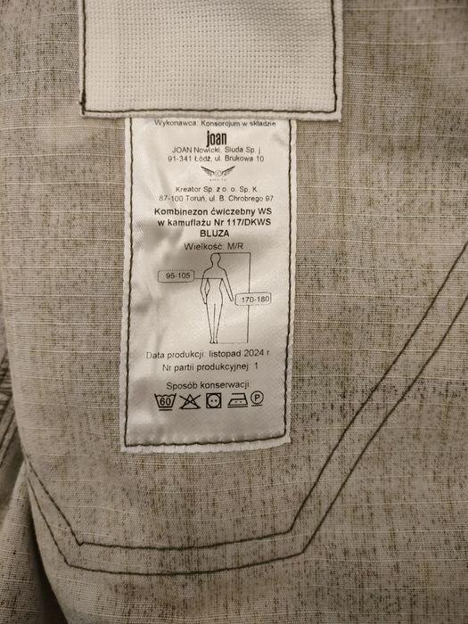 kombinezon ćwiczebny komplet WS 117/DWKS M/R+gratis