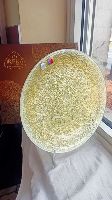 Patera perłowo żółta sygnowana nowa model Amsterdam Irena Inowrocław