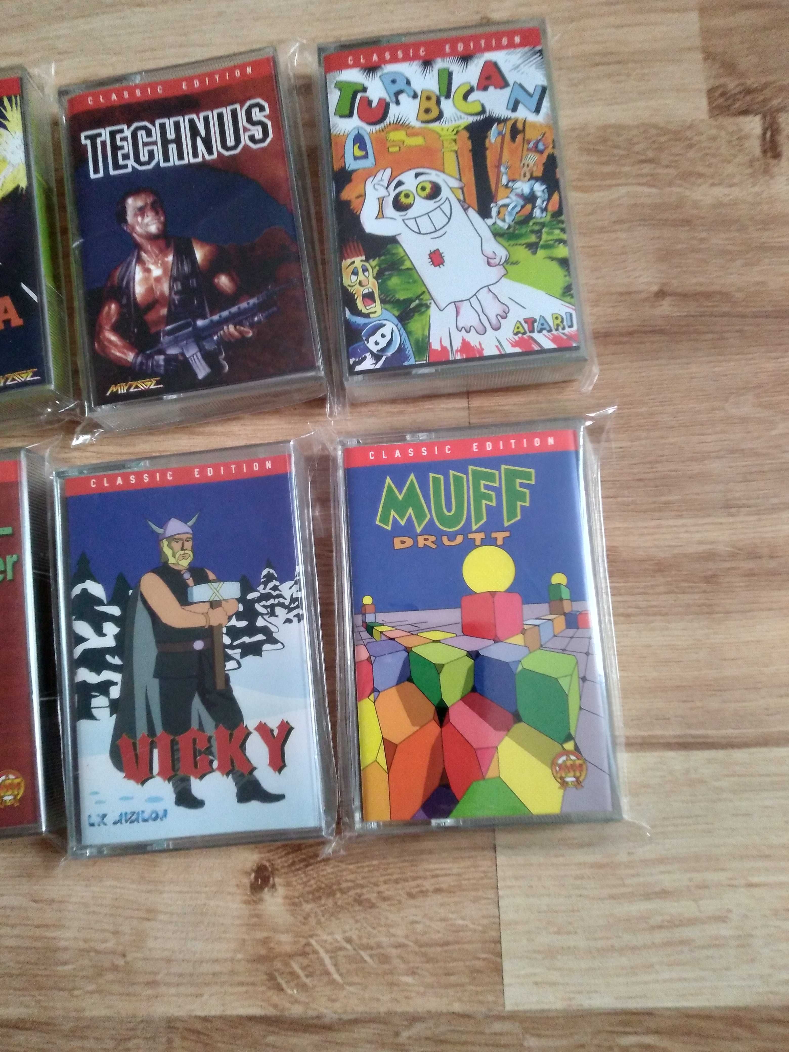 10 Nowych kaset z grami do ATARI xe xl kultowe tytuły zapraszam