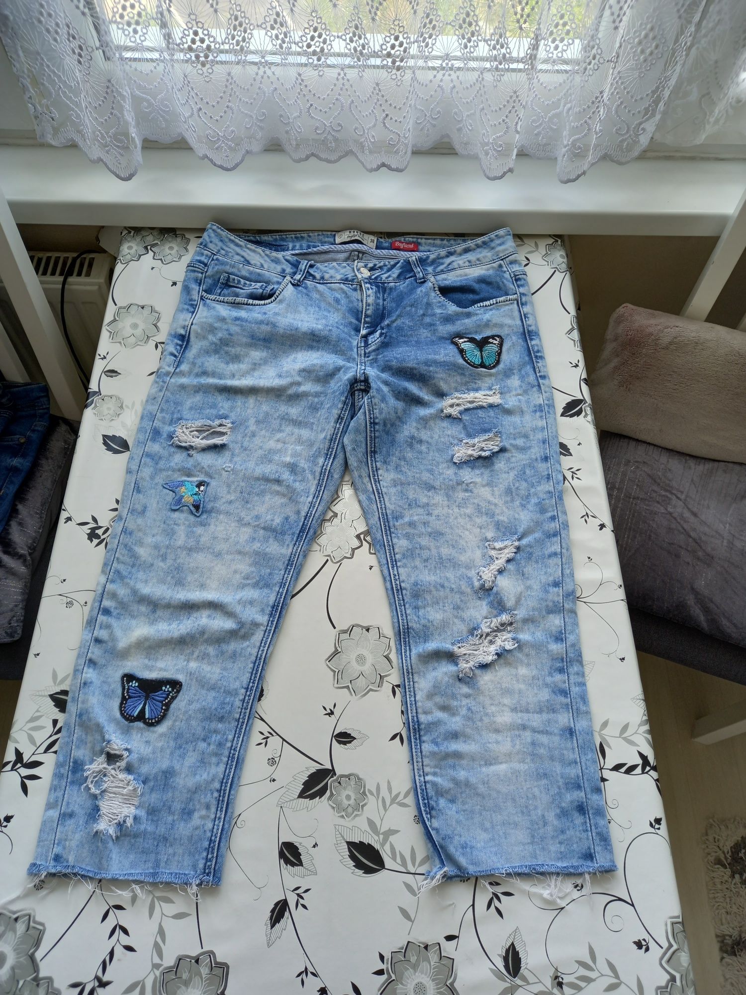 Spodnie jeansowe L 3szt.