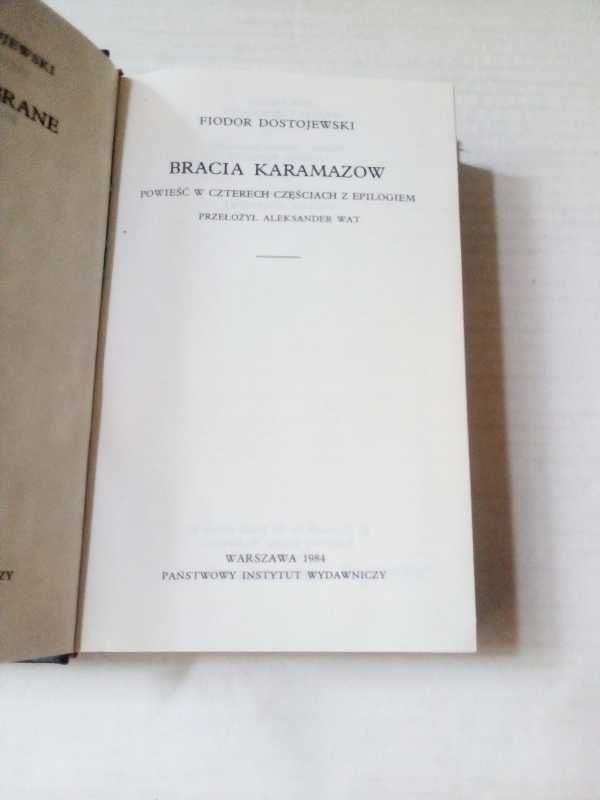 Dostojewski Dzieła wybrane IV Bracia Karamazow
