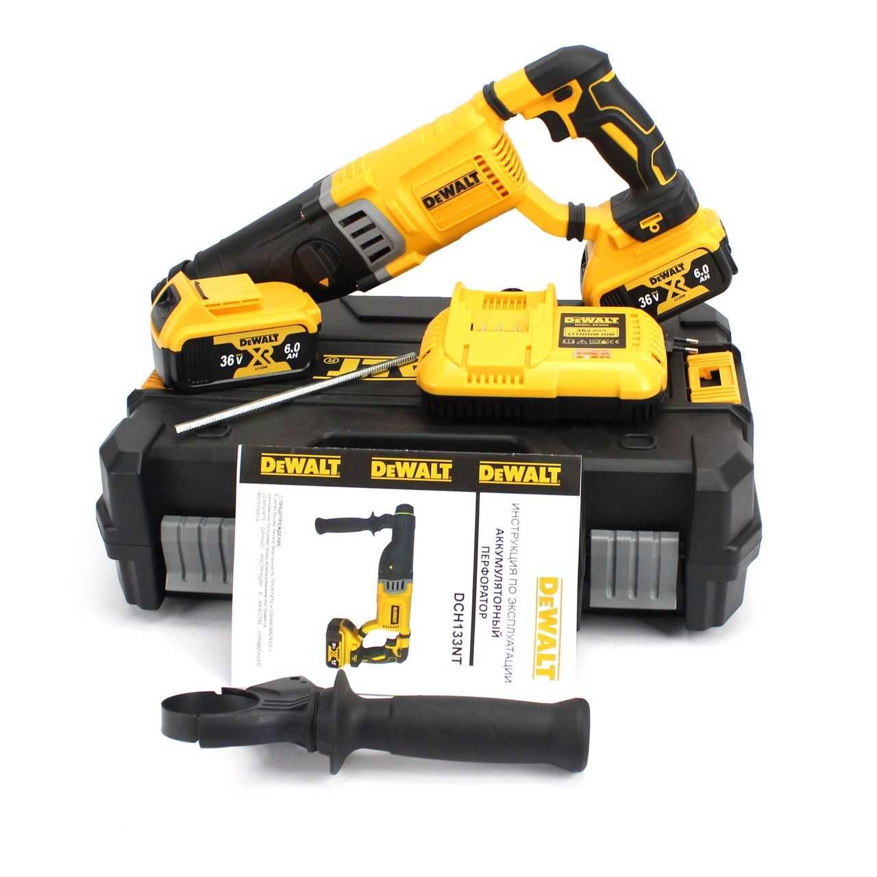 Перфоратор акумуляторний DeWalt DCH133NT (36V, 6AH) АКБ Девольт