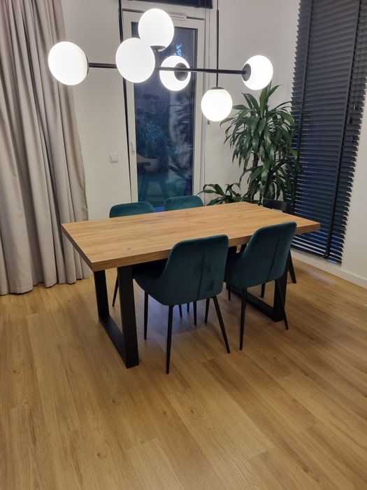 Stół w stylu loft 160 na 90 cm (rozkładany)