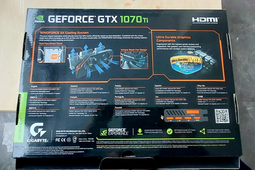 Видеокарта GeForce 1070TI
