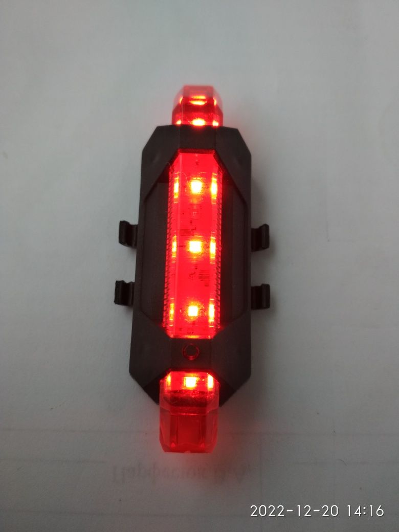 Перезаряжаемый велосипедный  фонарь (передний и задний)