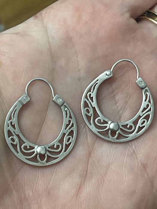 Kolczyki Warmet srebro PRL nr 2