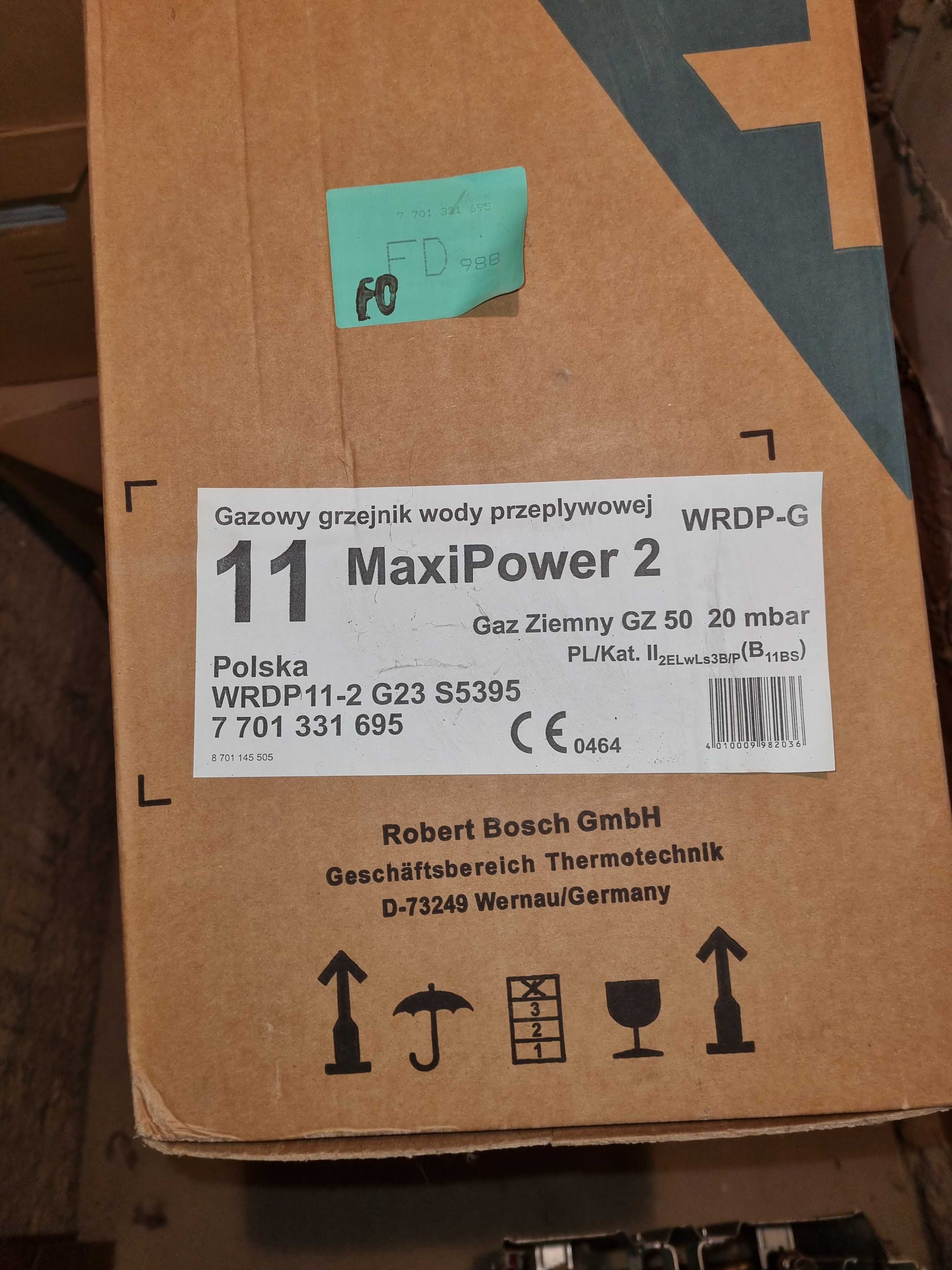 Junkers Maxipower 2 WRDP 11-2 G23 podgrzewacz przepływowy mało używany
