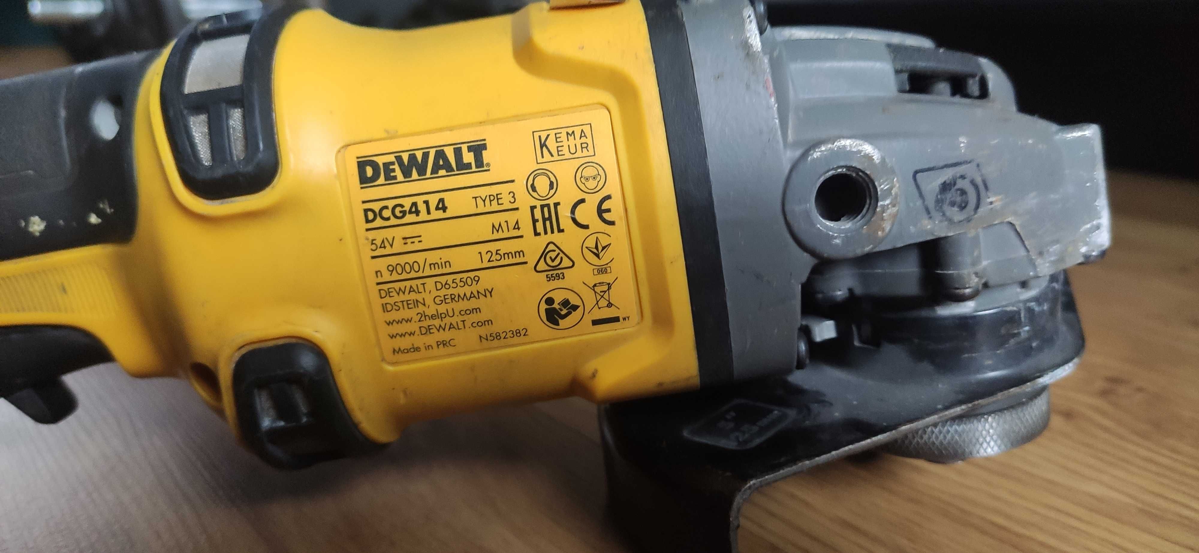 Dewalt DCG414 54V flexvolt