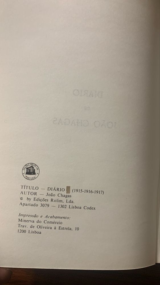 Diário II de João chagas