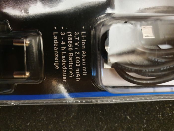 Lanterna COB LED fina 2w 200lm