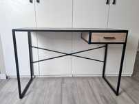 Biurko loft czarno brązowe