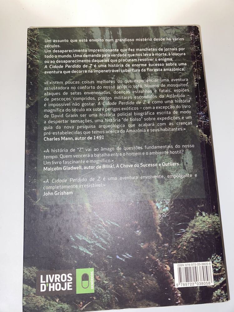 Livro A Cidade Perdida de Z
