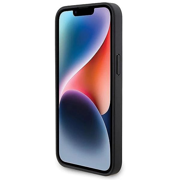 Etui BMW Leather Stamp Tricolor do iPhone 15 Pro Max - czarne