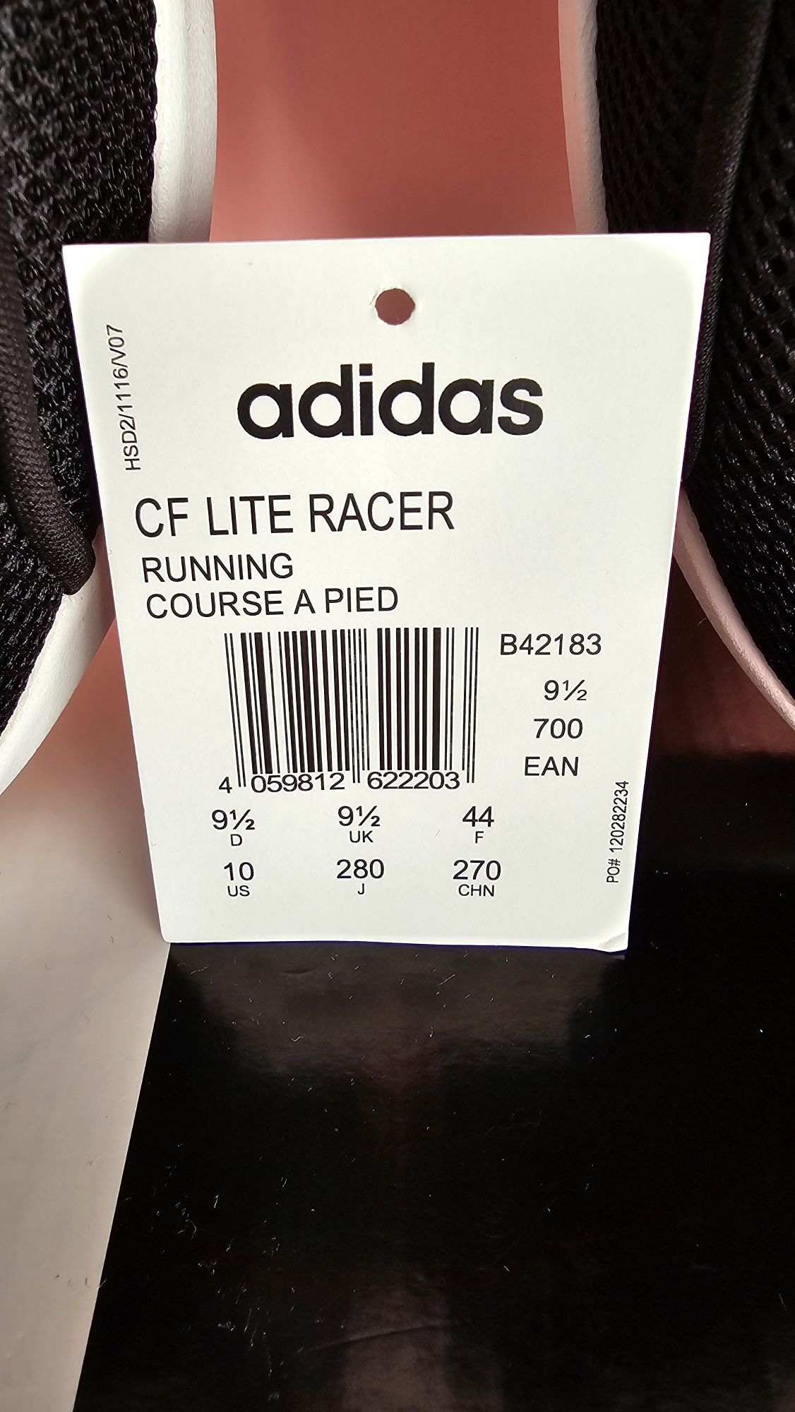 Buty męskie sportowe Adidas CF Lite Racer rozmiar 44 / wkładka 28 cm
