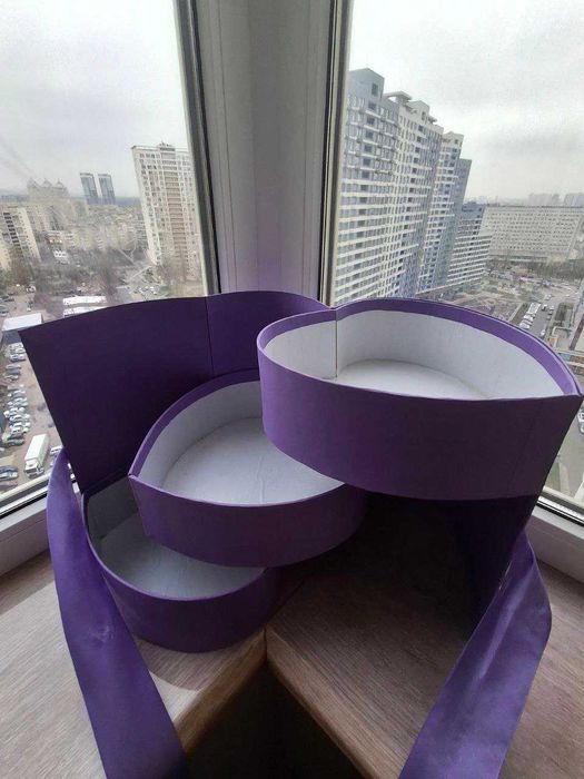 Подарочные коробки, упаковки, боксы! Сердце, LOVE, красивые, большие!