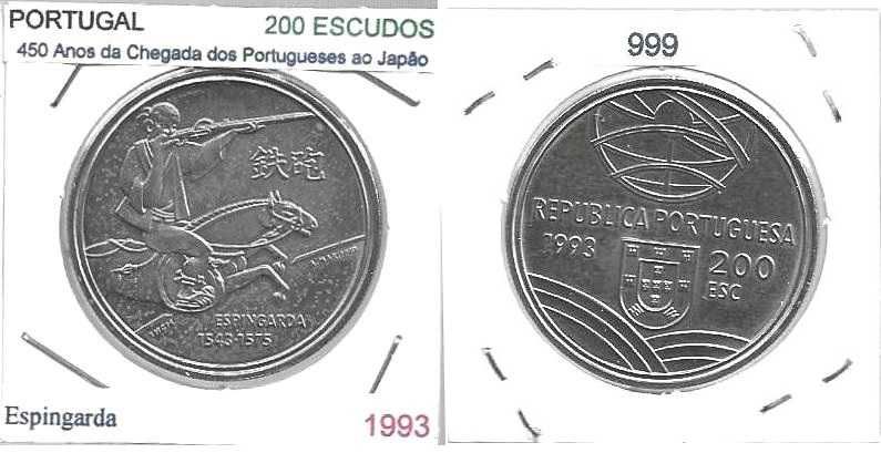 Espingarda - - - 200$00 - 1993 - - - - - Moeda