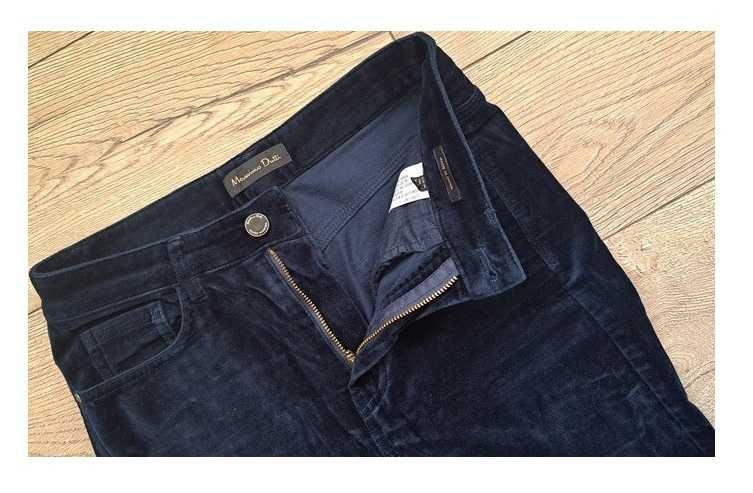 Massimo Dutti welurowe spodnie