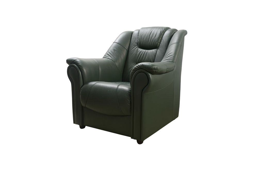 Fotel klasyczny skórzany "KAROL" skóra naturalna PRODUCENT