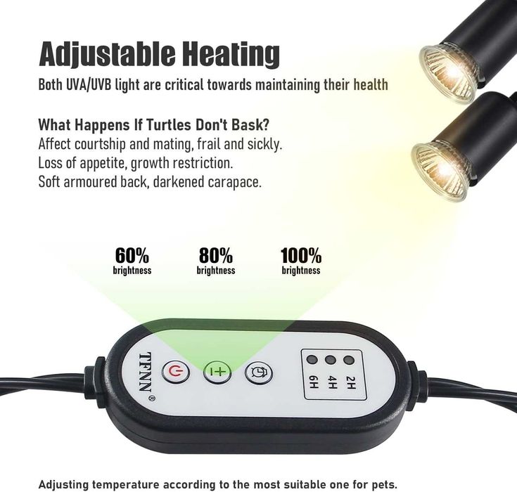 Lampa grzewcza dla gadów 25W + 50W DLA ŻÓŁWIA UVB UVA REGULACJĄ TEMPER