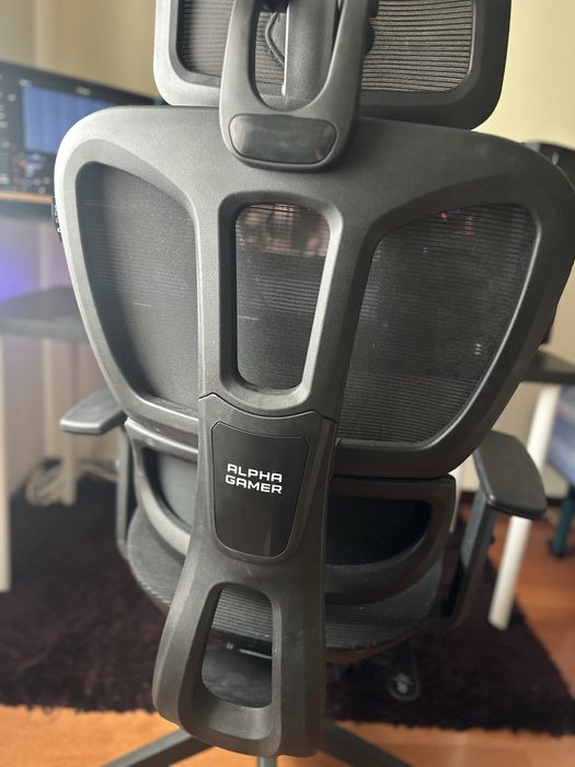 Cadeira de Escritório Ergonómica Alpha Gamer Luna V2 Preta